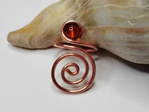 Copper and Carnelian Ring