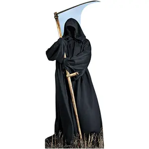 212 MAIN Heavy Duty Laminated Cardboard Grim Reaper Cutout - Large Size, Advanced Graphics, Spooky Design, Wall Decor, Room Decor Solution for Home Supplies, Decorating Needs