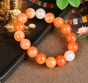 Taoist Feng Shui Orange Crystal Bracelet - Vitality & Warmth