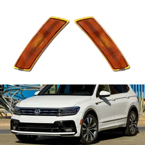 2pcs Amber Lens Front Side Marker lamps Light Lamp Kit For 18-up VW Tiguan, 2012 2013 2014 2016 2017 2018 2019 Beetle,Replace OEM 5C5-945-071-A 5C5-945-072-A