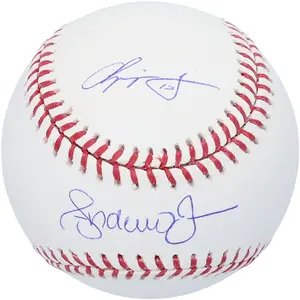 Andruw Jones & Chipper Jones Atlanta Braves Autographed Baseball - Fanatics Authentic Certified