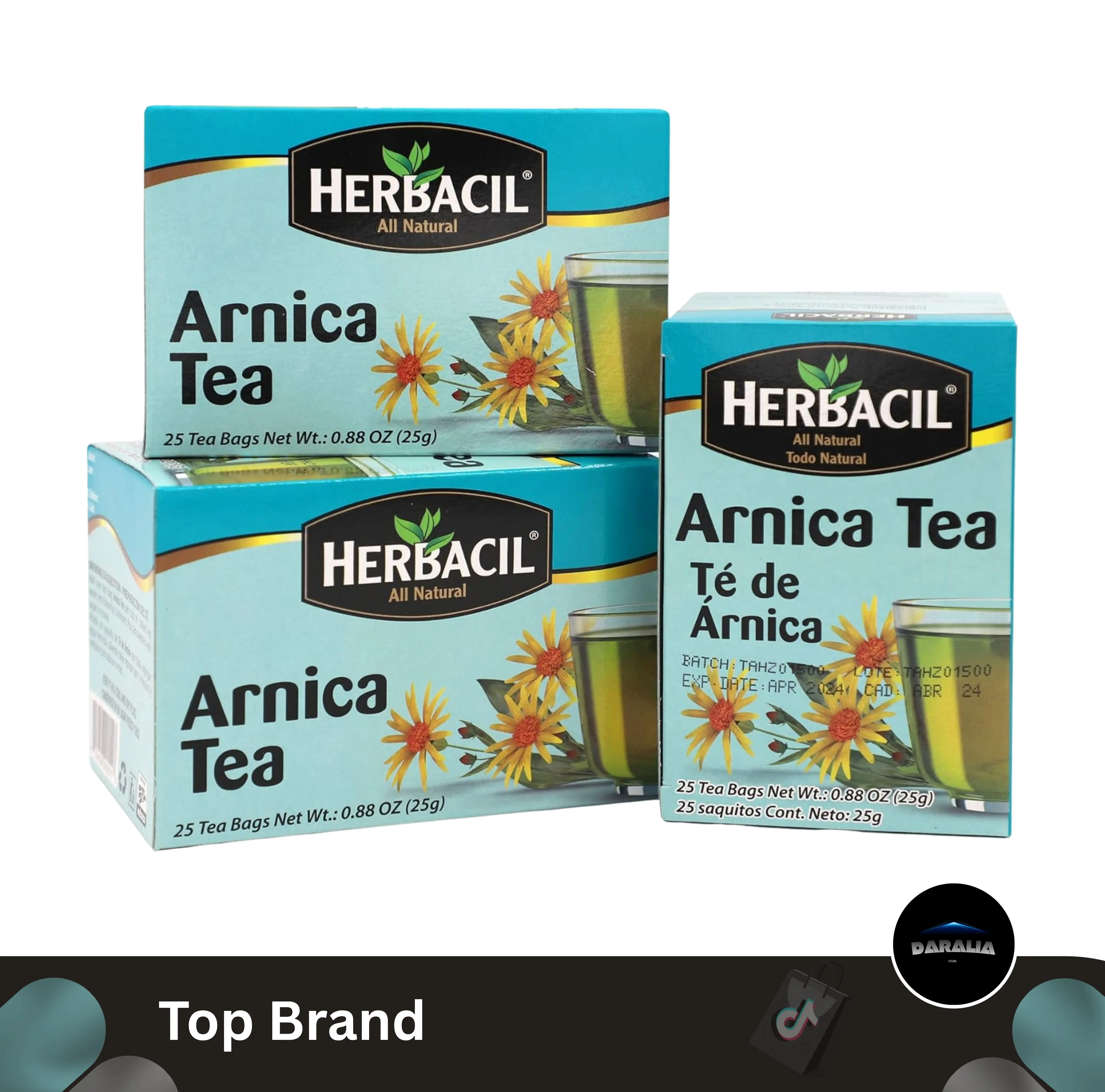 Herbal Tea, Herbal Blend, Caffeine-Free, All Natural, 3-pack of 25 bags per box (75 Tea Bags), 0.88 oz Each