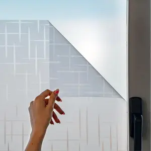 (R) Window  Film with Star  [23.6x78.7 Inch] incl. eBook with Professional Tips - Static Adhesion - Self-Adhesive Opaque Window Film -  Film Window