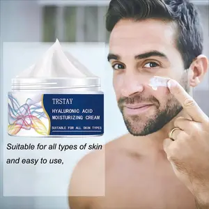 Trstay Hyaluronic Acid Men's Cream, Gentle Moisture Lock, Non-Sticky, Soothes Dry Flaky Skin, Smooth Soft Texture, Perfect Gift