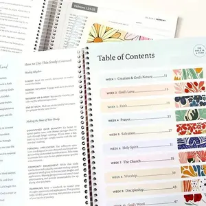 One-Year Bible Spiral Book for Women, 52-Week Daily Walk Study Kit, Includes Reading Plan, Scriptures, Prayer Prompts, Reflection Questions