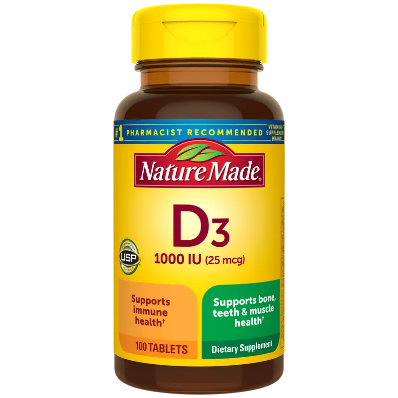 Vitamin D3 1000 IU (25 mcg) Tablets