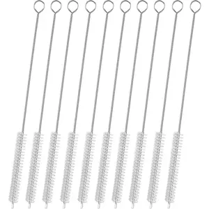 Straw Cleaner Brush for Stanley Extra Long 12 inch, Extra Wide 12mm diam Straw Brushes for 40/30/20 oz Stanley Mug, Straw Cleaning Brush for Tubes, Water Cup, Extra Long Straw Brush Set 10 Pack