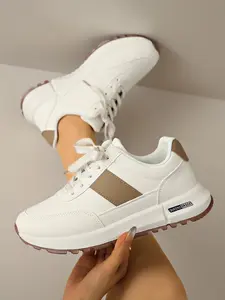 Spring New Casual Versatile Sneakers, High-Quality Couple Running Shoes, Comfortable Soft Thick Sole, Breathable Anti-Slip Rubber Bottom