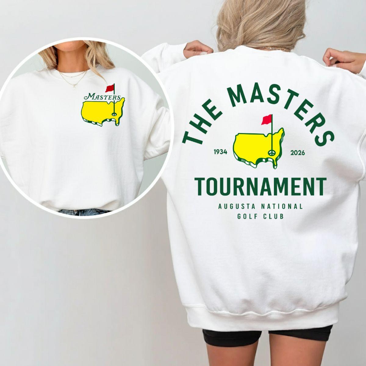 2026 Masters Tournament Est 1934 Sweatshirt – Vintage Golf Typography Graphic Tee, Streetwear Style Graphic Pullover Sweatshirt, Unisex Fits Crewneck