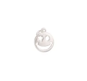 Silver Smile Emoji Charm