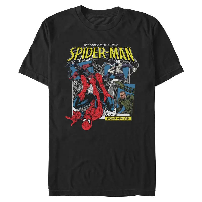 Mens Marvel: Spider-Man: Brand New Day Guardian of New York and Villains T Shirt