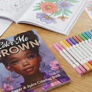 Color Me Brown: Sugar & Spice Edition Coloring Book for Girls, Lifestyle & Hobbies Crafts & DIY Activity Book