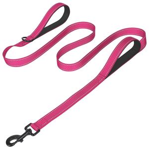 【Furlyn】Double Handle Dog Leash 6ft Long, Padded 2 Handle, Heavy Duty, Reflective Training Leash for Medium Large Dogs, Dual Handle Lead autolocking abiner doggear maker bungeeleash interior accessory restraint adjustable safety tangle carabiner  leash