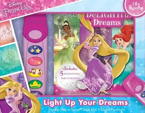 Disney Princess: Light Up Your Dreams Pop-Up Play-A-Sound Book and 5-Sound Flashlight Set [With Battery] -- Pi Kids, Mixed Media Product