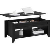 39.5″ L Black-2 Open Shelves