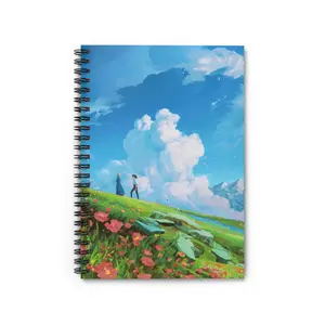 Everything's Ghibli Studio Accessories Store - (9 Special Designs) Howl's Moving Castle Inspired Notebooks Anime Journal Ghibli Gifts Stationery Cute Notes 90gsm Paper Metal Spiral Binding Stationery Cute Notes