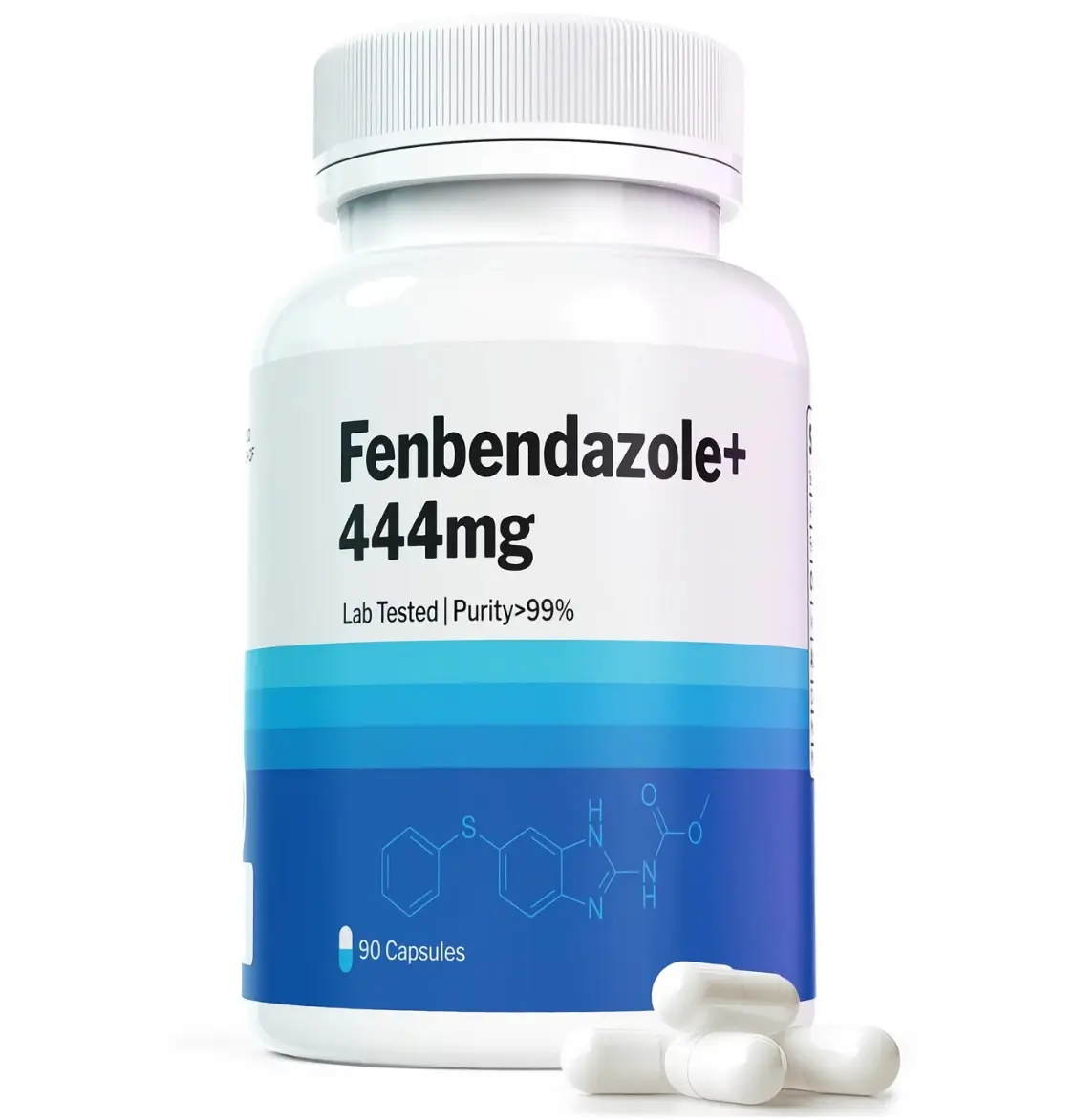 Fenben 444 mg | 90 Count | 99% Purity | Lab Tested Supplement Dietary Fitness