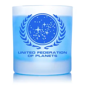 STAR TREK United Federation of Planets Etched Rocks Glass, 11 oz.