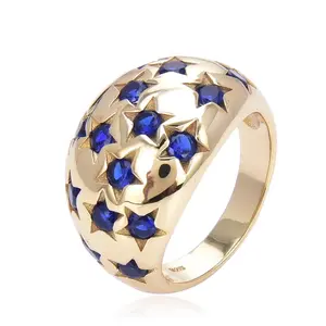 Starburst Blue Ring