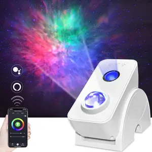 Smart Galaxy Projector App & Voice Controlled by Alexa/Google Home Nebula Sky Star Projector Music Sync Auto Timer Night Light with Wall Mount Kit, Blue Stars