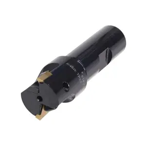 3/4" Shank Indexable End Mill, 1"  Diameter with 2 count Replaceable Carbide Inserts