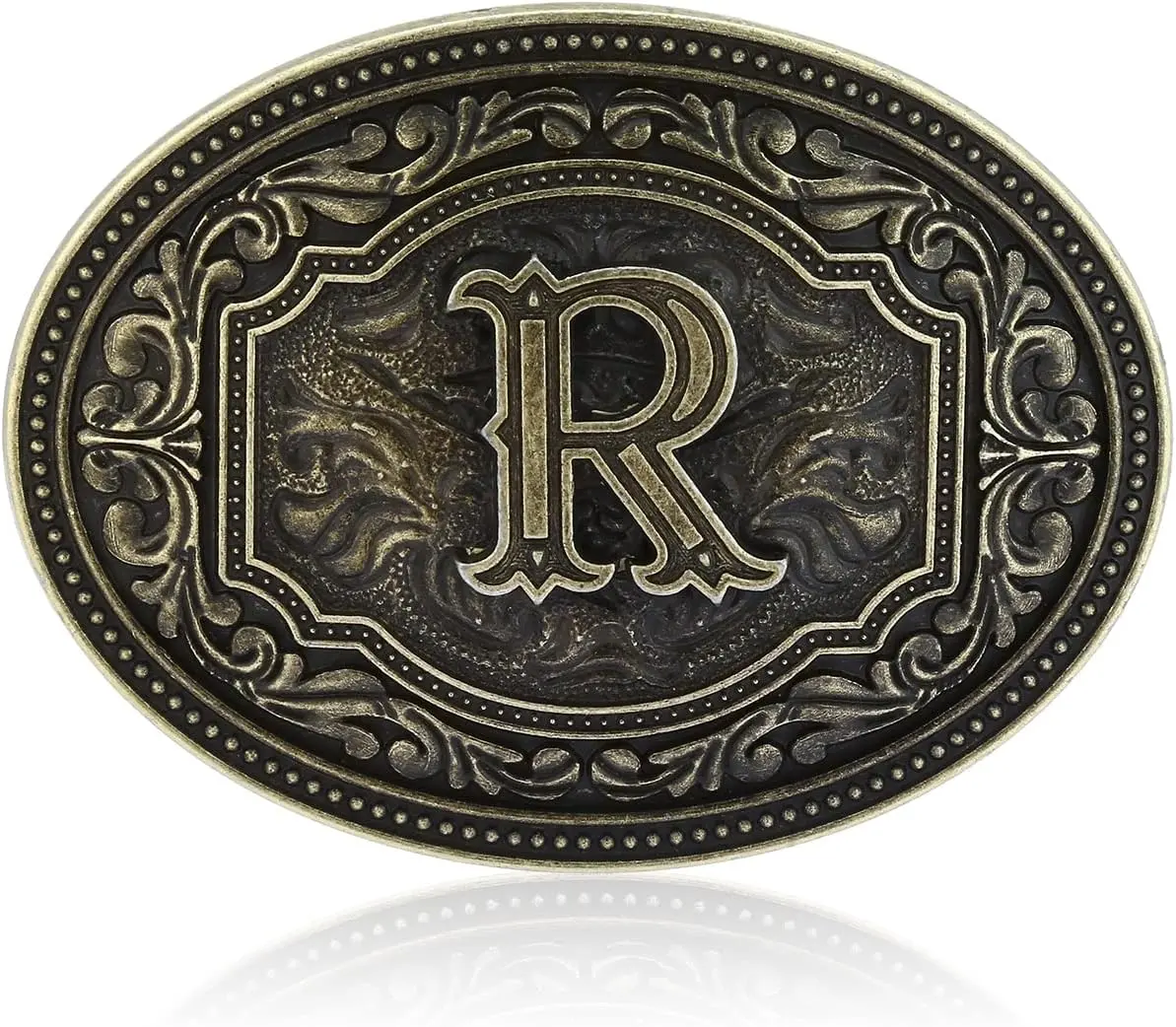 Belt Buckles Men Initial Letters A-Z Western Rodeo Cowboy Cowgirl Belt Buckle for Men Boys Halloween Birthday Party
