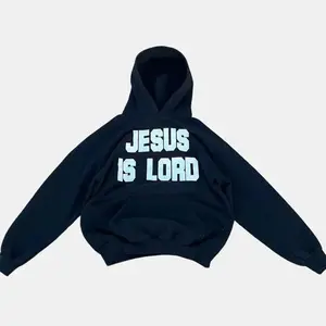 Jesus Is Lord Print Long Sleeve Hoodies, Unisex Shirt - Men's and Women Casual Cotton Hoodie