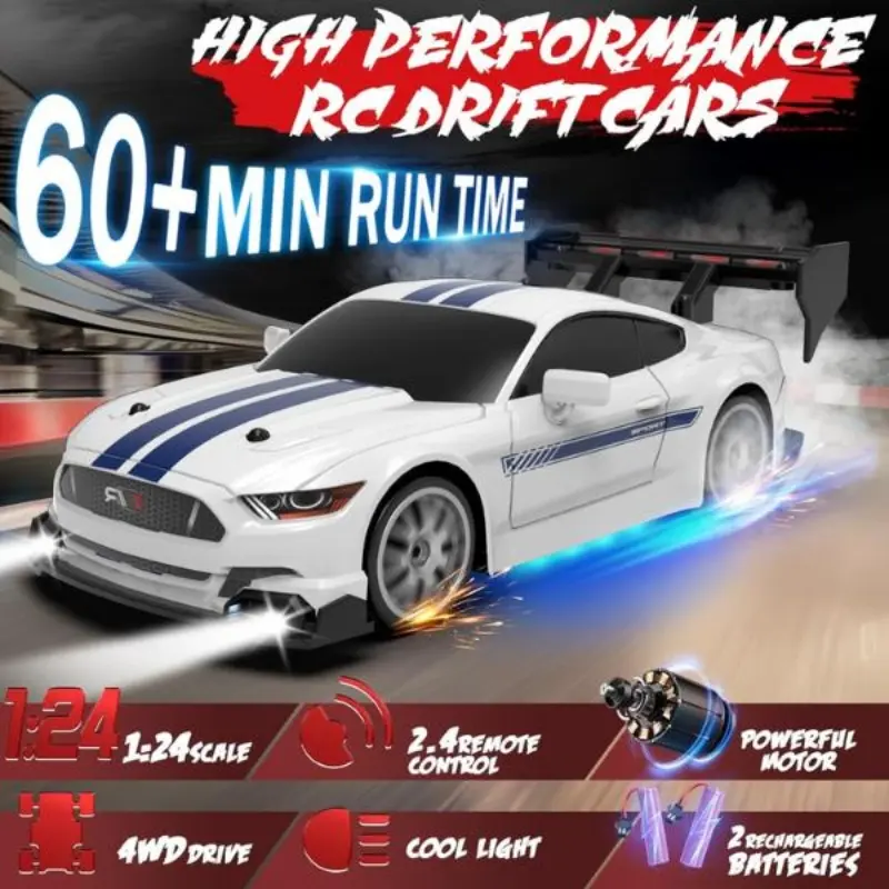 AE86 Drift Remote Control Car for Kids, High-Speed 4WD Electric Racing Toy RC Car, GTR Model Powered by 2 AA Batteries, Fun Gifts for Boys & Men, Remote Controlled Vehicle, Remote Controlled Car