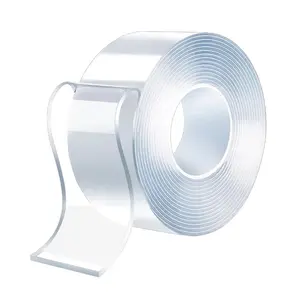 Reusable Nano Double Sided Tape Strong Adhesive Removable Traceless Mounting Tape for Home Office & Wall Organization