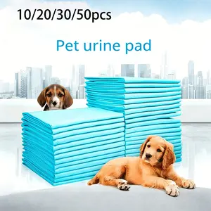 10/20/30/50pcs Disposable Pet Pee Pads, Puppy & Kitten Training Pads, Leak-Proof & Absorbent, Quick Dry Surface, PVC Synthetic Leather