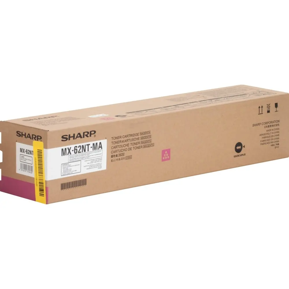 Sharp Electronics SHRMX62NTMA MX62NTMA Original Toner Cartridge - Laser - High Yield - 40000 Pages - Magenta