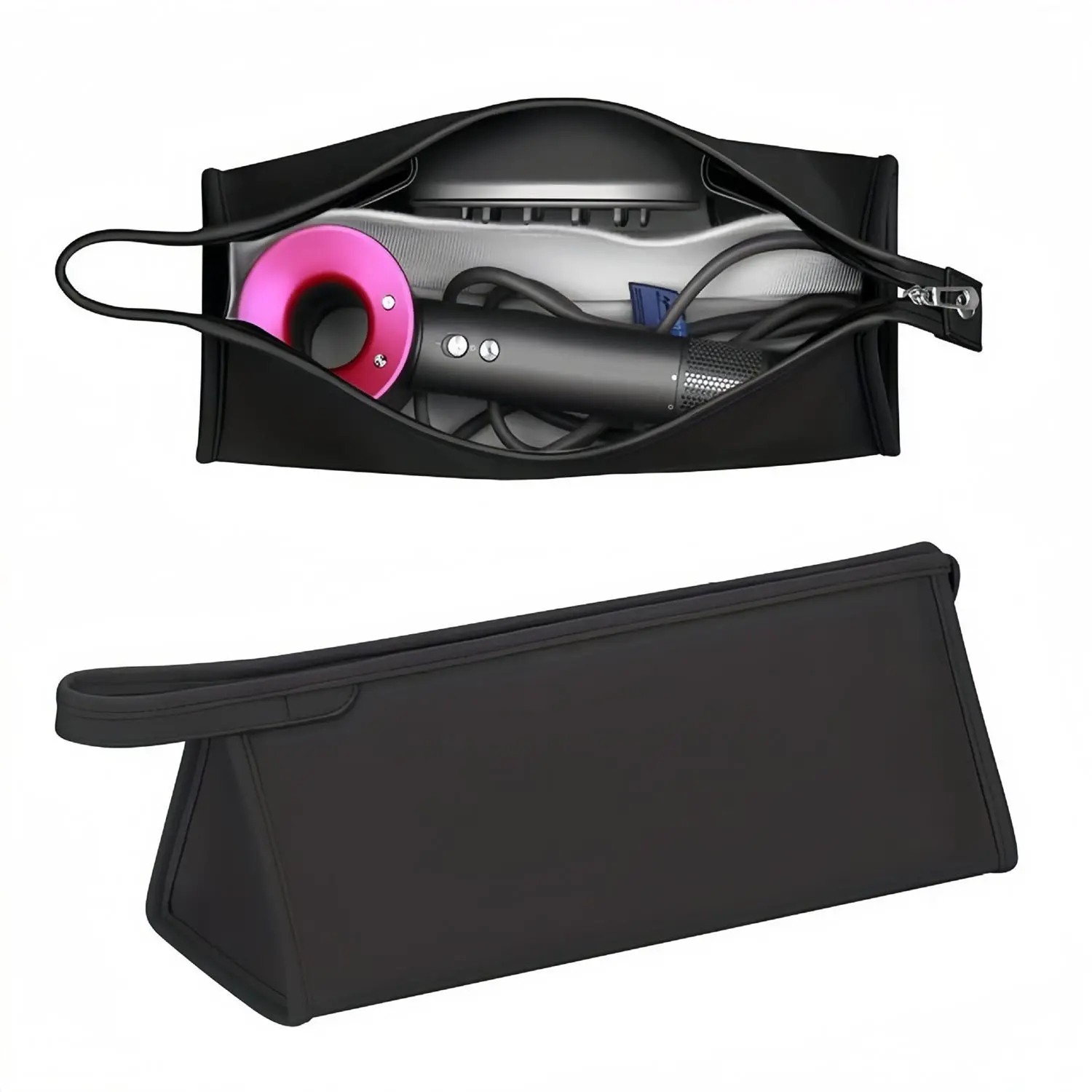 Dyson Hair Dryer Bag, Straightener Curling Iron Accessories Storage Pouch, Beauty Equipment Organizer, Essential Gadget Carry Case, Cosmetic Pouch, Travel Essentials, Cosmetic Bags