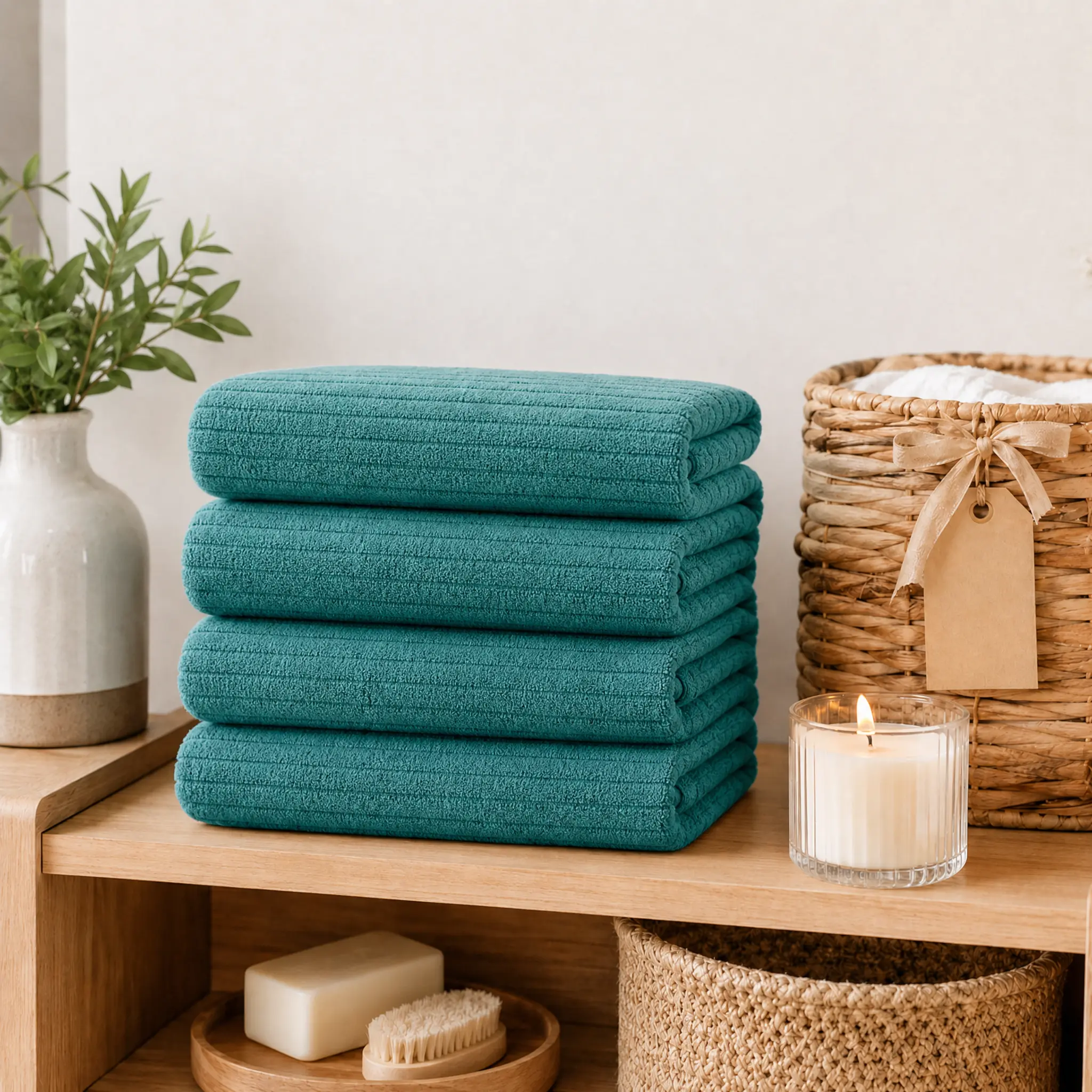 Bath Towels Set of 4, 35.4 x 71 Inches Extra Large Bath Sheets for Bathroom, Soft Absorbent Quick Dry Microfiber Shower Towels for Gym, Pool, Travel