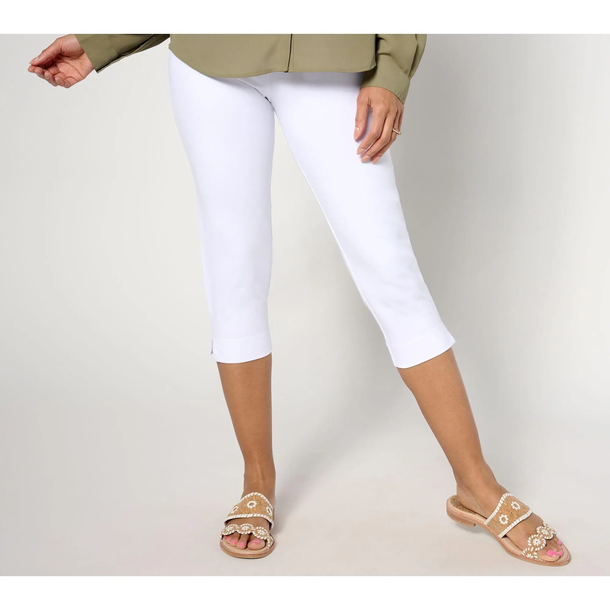Women With Control Regular 86/14 Pull On Capri Pant