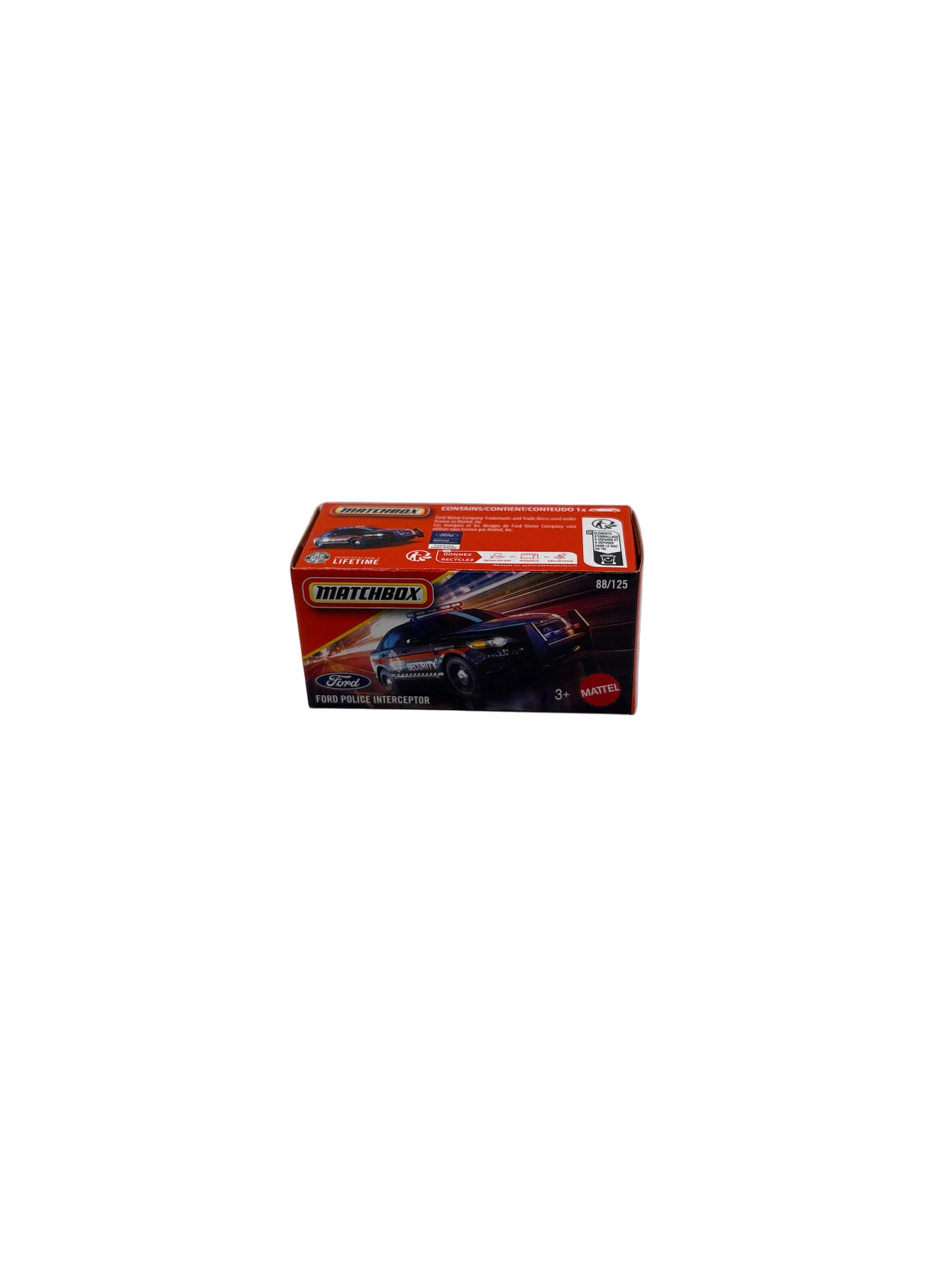 Matchbox Ford Police Interceptor Diecast black