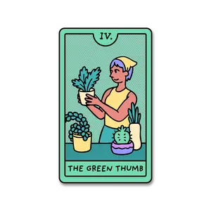 Green Thumb Tarot Sticker