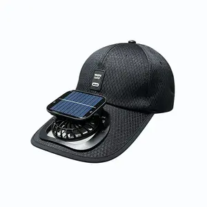 Upgraded Solar Fan Cap for Summer Outdoor Sun Protection and Sunshade with Enhanced Battery Life 800mAh Comfortable and Breathable Design Larger Brim Ideal for Watching Sports Gender Universal Cooling Must Have