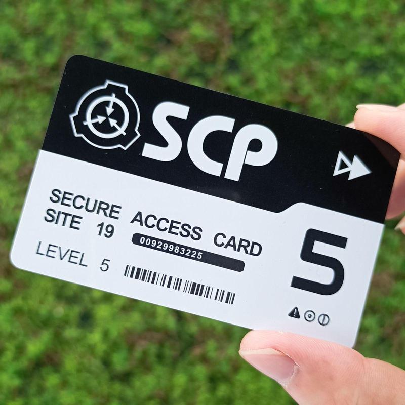 Level 5 Scp Secure Access Card, 1 Piece Cosplay Access Grade Card ...