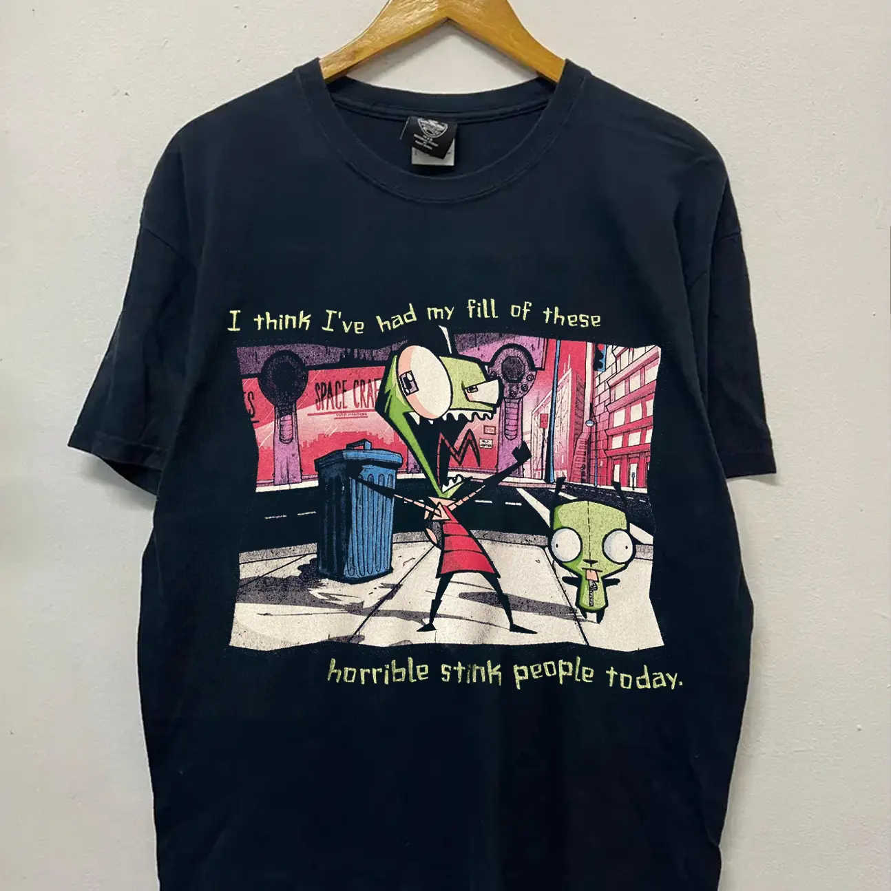 Vintage 2000s Invader Zim Horrible Stink People Shirt AB8102