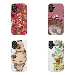 BEASTARS Chibi Character Collage Phone Case | Anime Fan Must-Have,Compatible for iPhone 16 15 14 13 12 11 17Pro Max,for Samsung S25 S24 S23 S22 Ultra,Durable Dual-Layer design phone cover,Perfect Gift for Her