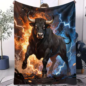 Cow print pattern blanket, suitable for all seasons, suitable for beds, sofas, cars, room decorations, and gifts, suitable for children and adults