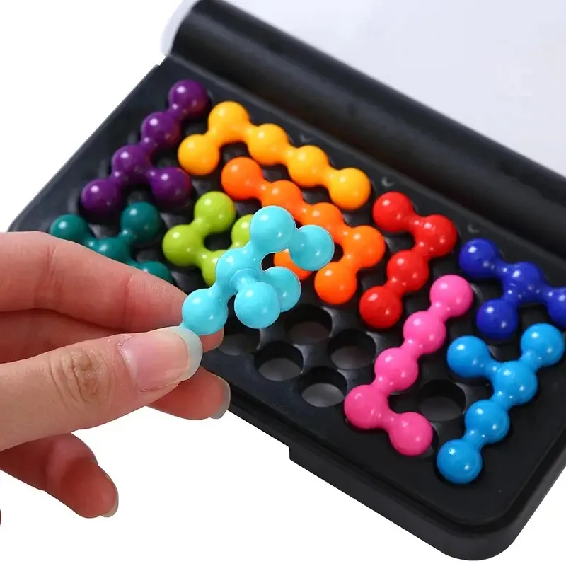 Logic Training Toy, Brain Teaser Puzzle Game for Kids, DIY Educational Learning Toy for Logical Thinking Skills Development, Shape Recognition Puzzles, Montessori Puzzles Gift