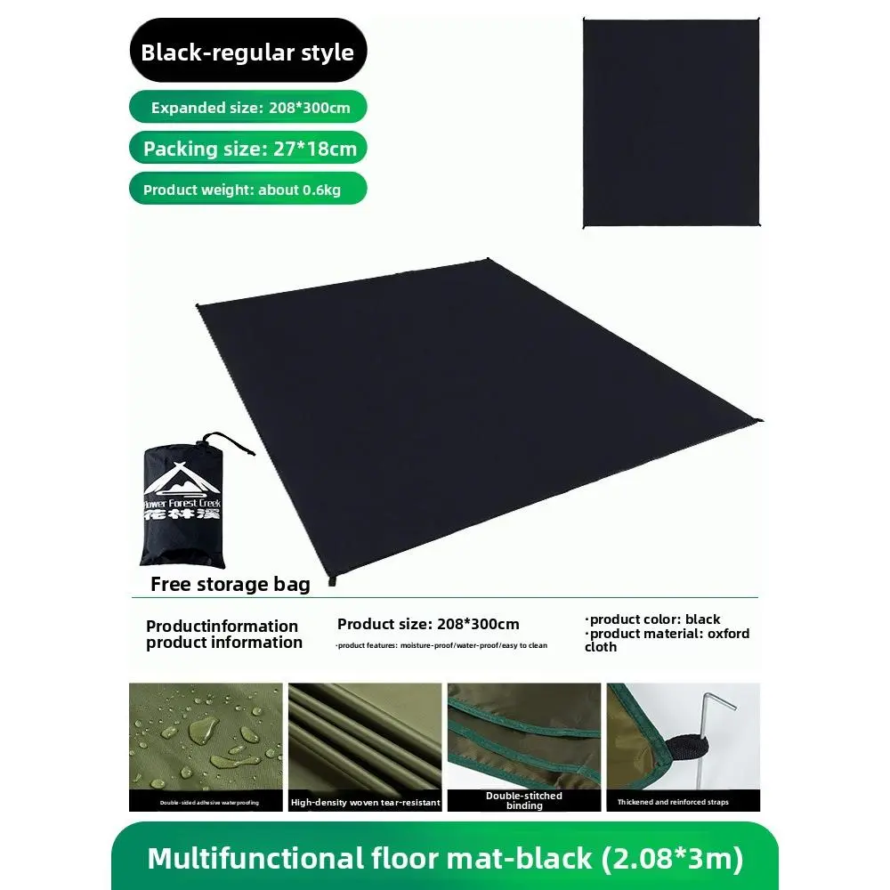 Black regular 2.08X3m + bag + nails