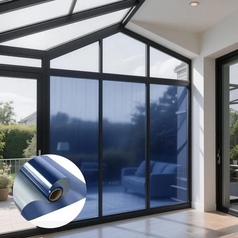 1 roll insulation-PVC window blinds, sun protection privacy protection, one-way view, removable shelter, DIY portable home insulation film, simple design, durable materials, lightweight shade, voyeur protection, privacy needs