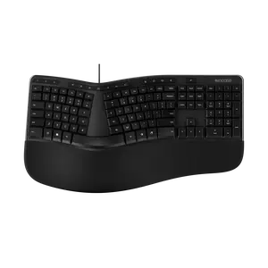Incase Ergonomic Keyboard – Designed by Microsoft – Refined Ergonomic Design, Built-In Shortcuts Keys, Layered Palm Rest for Elevated Wrist Support, Integrated Number Pad – Black