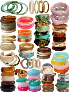 Bohemian Style Exaggerated Geometric Bracelet Set, 1/3/4/8 Pieces, Versatile Jewelry Accessory for Daily Wear, Parties, Vacation, Gift