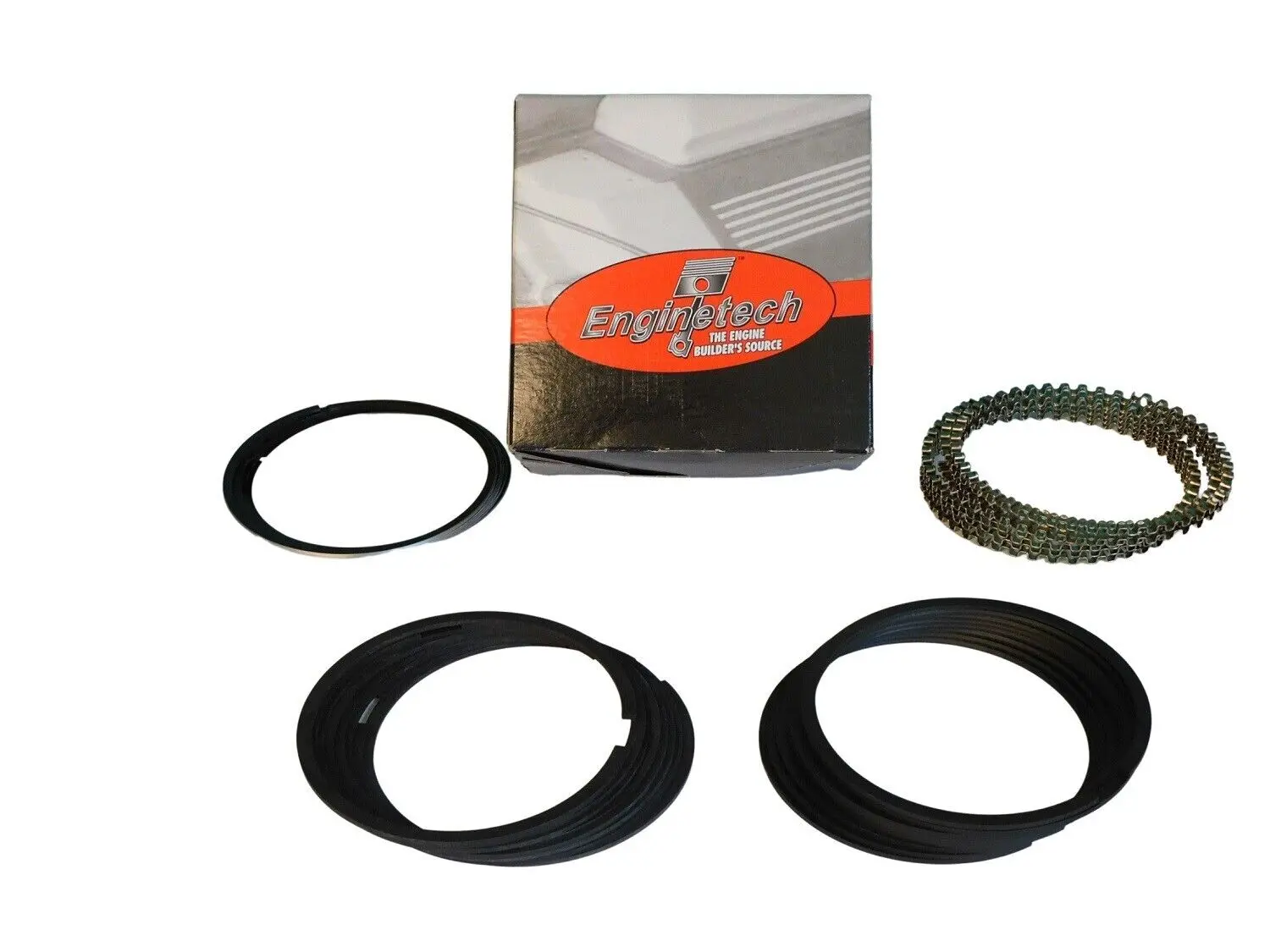 Enginetech R40058 Cast Piston Rings Set 5/64 5/64 3/16" 4.000" Bore Chevrolet Chrysler Ford Engines