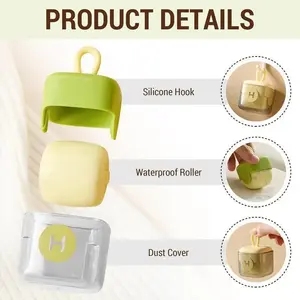 Buy 1 Get 1 Mini Reusable Washable Lint Roller Strong Adhesive Paper Hair Sticking Machine Clothes Pets Furniture Cleaning