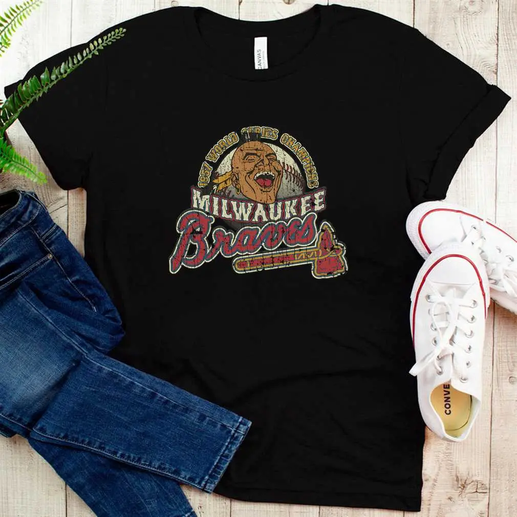 Milwaukee Braves World Champions 1957 T-Shirt
