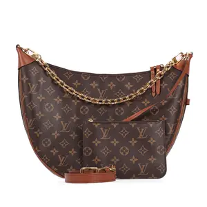 Pre-owned Louis Vuitton Coated Canvas Shoulder Bags Loop Brown Monogram 94809459 zg hz